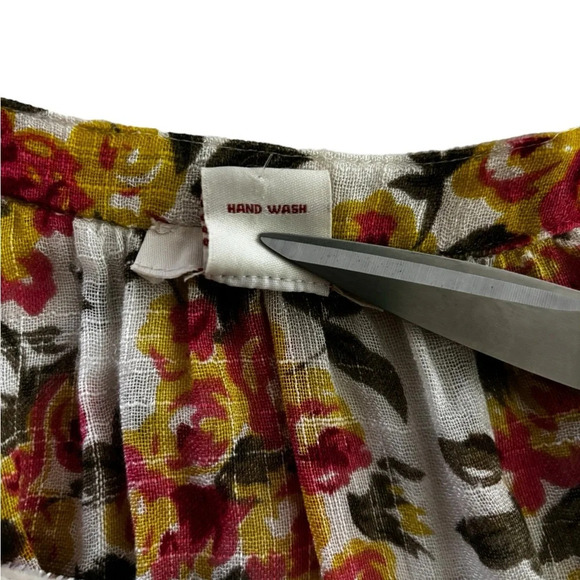 SUNDANCE CATALOG Floral Silk Blend Blouse Size Small Boho Flowy - Picture 5 of 8